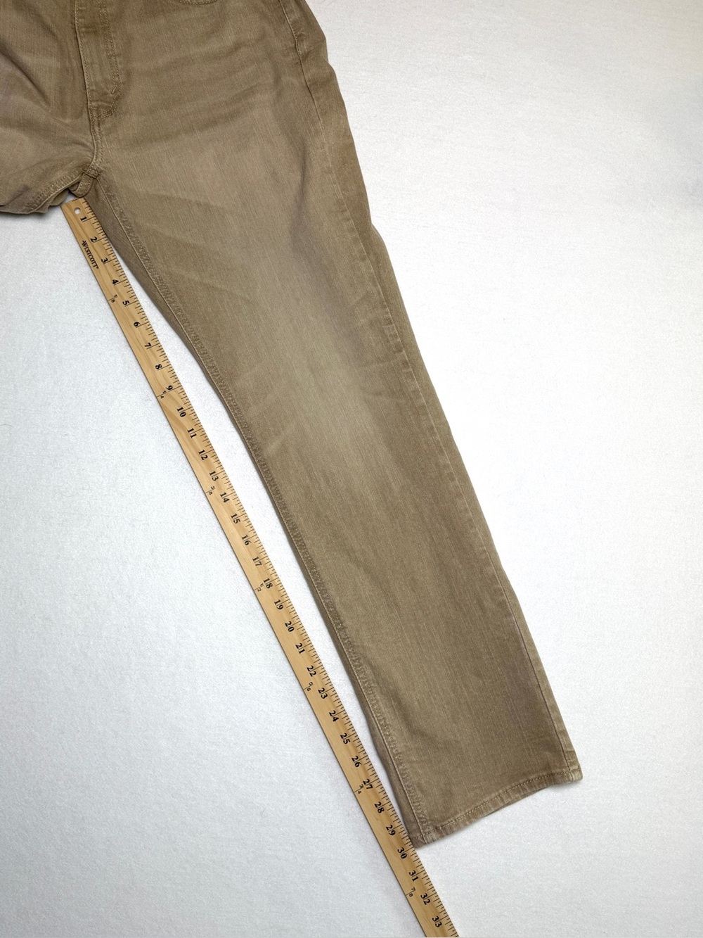 Levi's Men's Denizen 213 Straight Beige/Tan Actual Size 32 X 30 READ DESCRIPTION - Picture 8 of 10